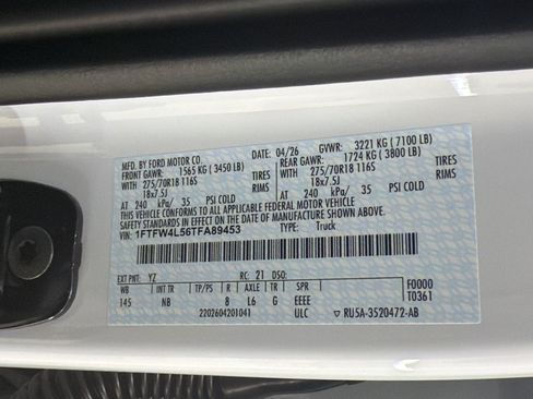 New 2026 Ford F150 Tremor w/ Equipment Group 402B AWD/4WD image 18