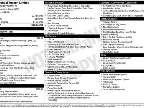 Used 2023 Hyundai Tucson Limited AWD/4WD image 17
