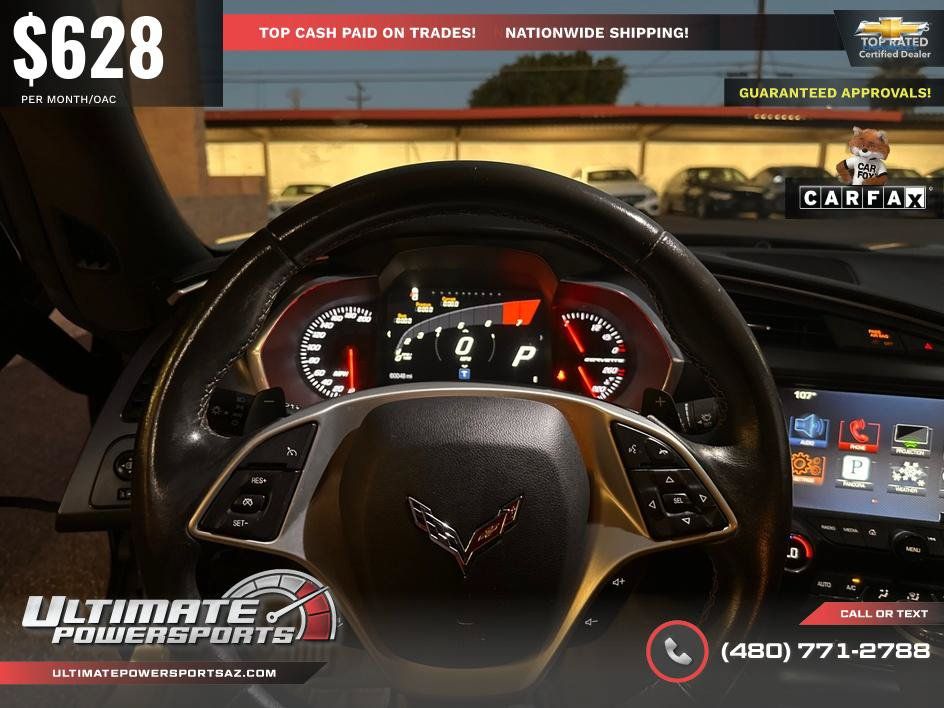 Used 2016 Chevrolet Corvette Stingray Coupe w/ Carbon Flash Badge Package RWD image 85
