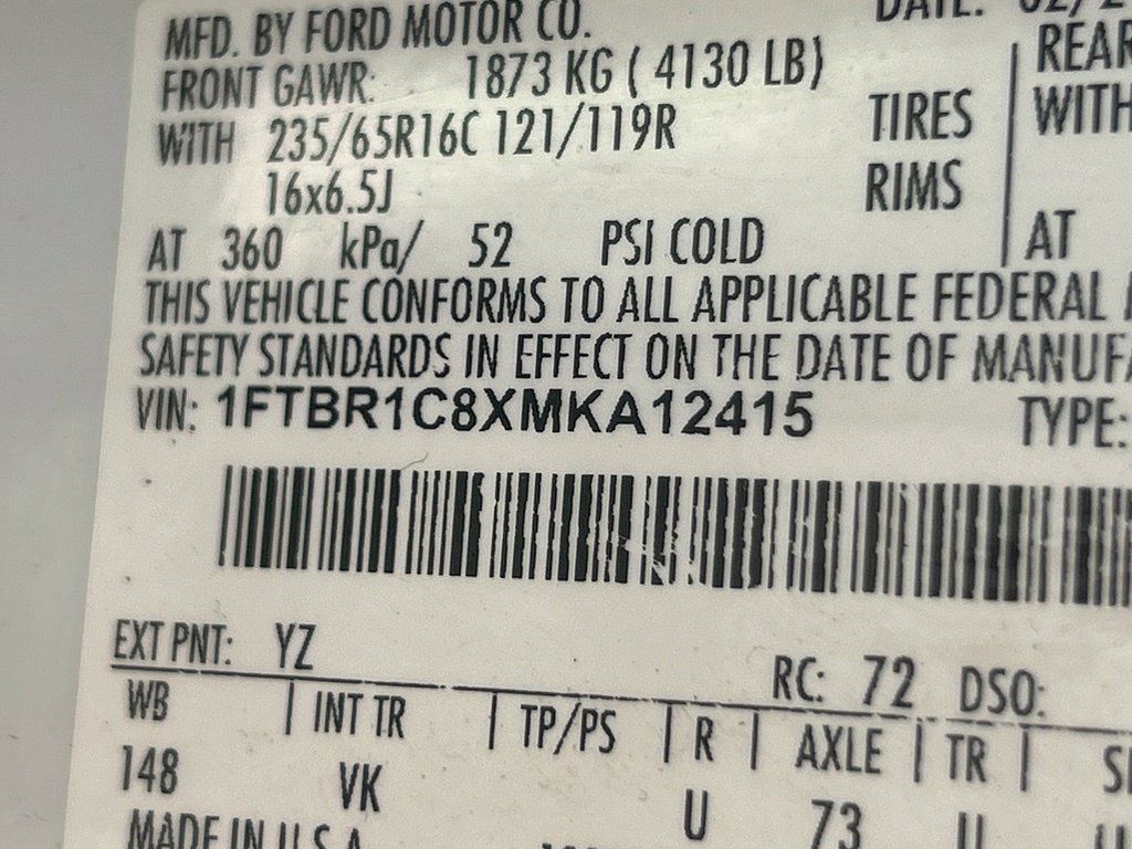 Used 2021 Ford Transit 250 Medium Roof w/ Load Area Protection Package RWD image 37