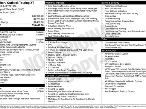 New 2026 Subaru Outback Touring XT AWD/4WD image 4