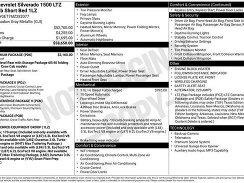 Certified 2021 Chevrolet Silverado 1500 LTZ w/ LTZ Premium Package AWD/4WD image 33