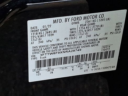 Used 2022 Ford Maverick XLT w/ Equipment Group 300A Standard image 27