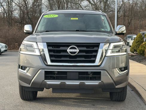 Certified 2021 Nissan Armada Platinum w/ Captain's Chairs Package image 3