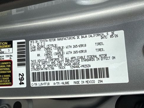 New 2026 Toyota Tacoma SR5 RWD image 33