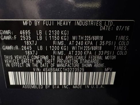 Used 2017 Subaru Outback 2.5i Limited w/ Popular Package #5 AWD/4WD image 27