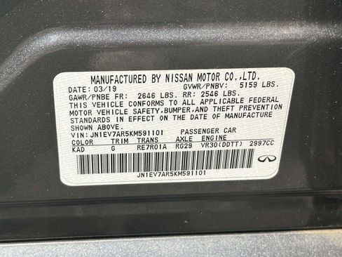 Used 2019 INFINITI Q50 Luxe w/ Essential Package (3.0T Luxe) AWD/4WD image 17