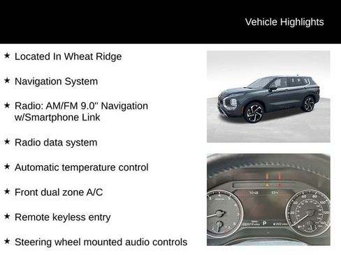 Used 2024 Mitsubishi Outlander SE Black Edition AWD/4WD image 7