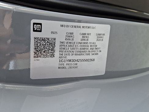 New 2025 Chevrolet Corvette E-Ray w/ Battery Protection Package image 8