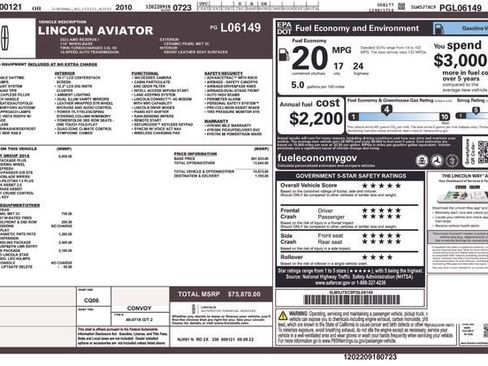 Used 2023 Lincoln Aviator Reserve w/ Equipment Group 201A image 45