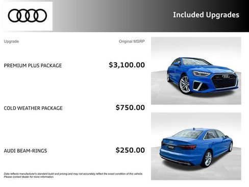 Used 2020 Audi A4 2.0T Premium Plus w/ Premium Plus Package AWD/4WD image 3