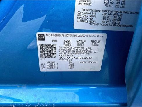 Used 2024 Chevrolet Silverado 1500 LT Trail Boss w/ Protection Package image 14