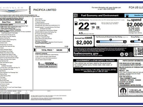 Used 2023 Chrysler Pacifica Limited image 4