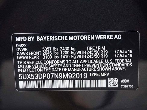 Used 2022 BMW X3 xDrive30i w/ Convenience Package image 61