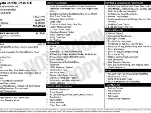 Used 2023 Toyota Corolla Cross XLE w/ Convenience Package image 29