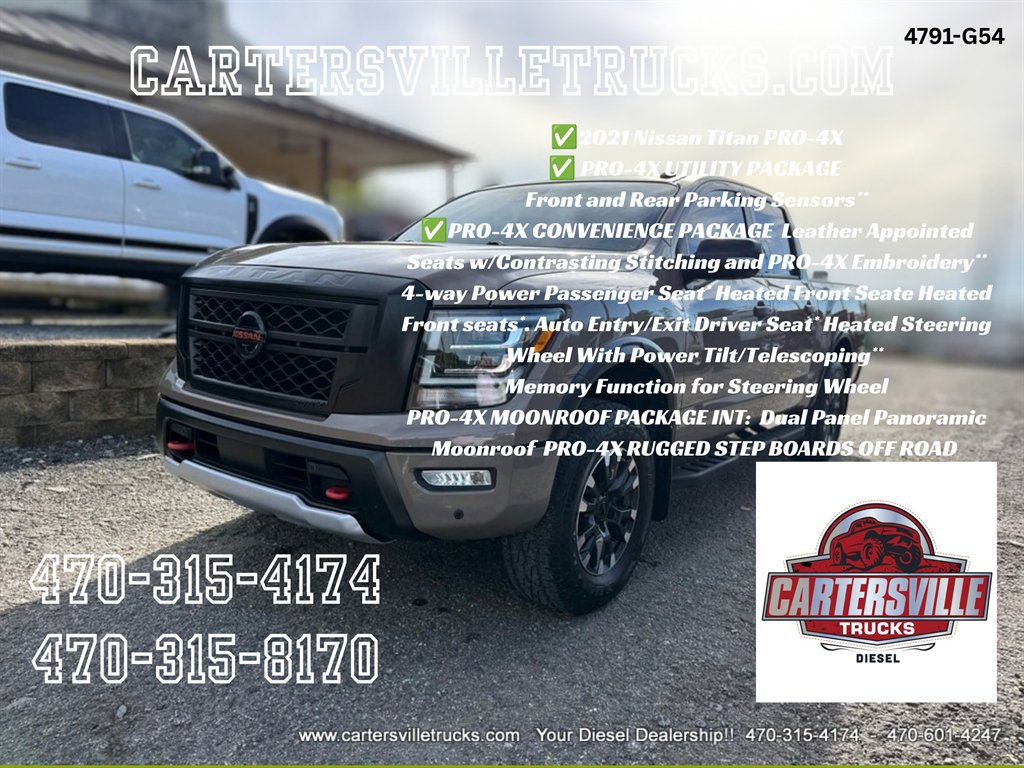 Used 2021 Nissan Titan PRO-4X w/ Pro-4x Convenience Package AWD/4WD image 1