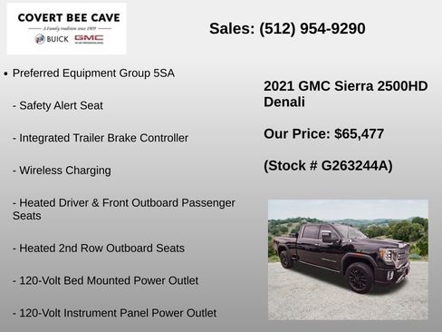 Used 2021 GMC Sierra 2500 Denali w/ Denali Black Diamond Edition AWD/4WD image 18
