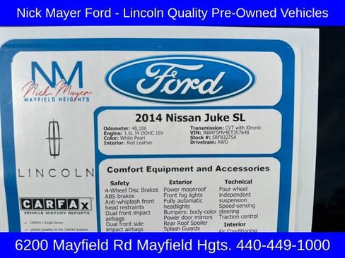 Used 2014 Nissan Juke SL image 25