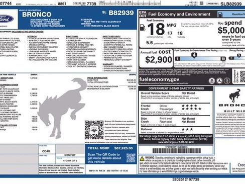 New 2025 Ford Bronco Badlands w/ Sasquatch Package image 4