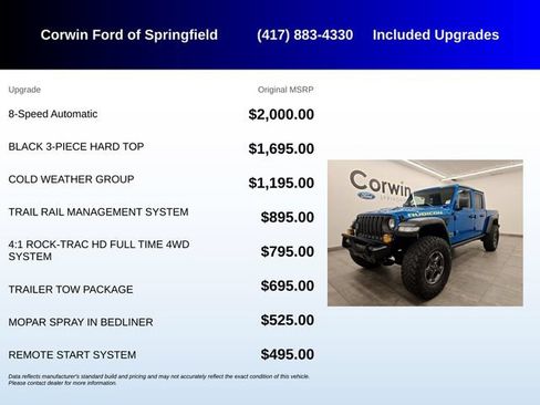 Used 2022 Jeep Gladiator Rubicon w/ Cold Weather Group AWD/4WD image 5