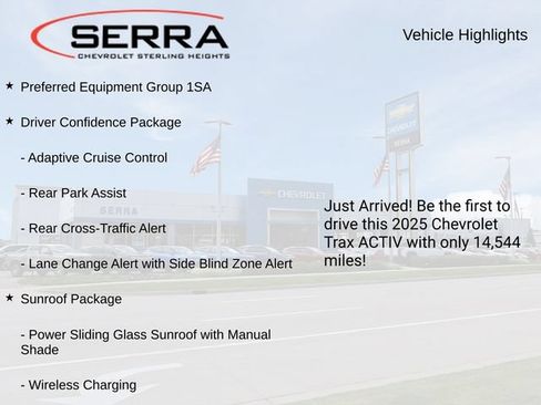 Used 2025 Chevrolet Trax ACTIV w/ Sunroof Package FWD image 3