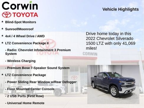 Used 2022 Chevrolet Silverado 1500 LTZ AWD/4WD image 7