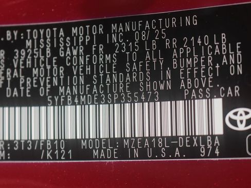 Certified 2025 Toyota Corolla LE FWD image 27