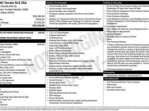 Used 2024 GMC Terrain SLE image 54