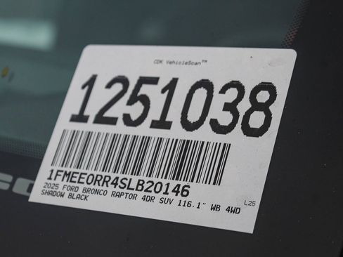 New 2025 Ford Bronco Raptor image 28