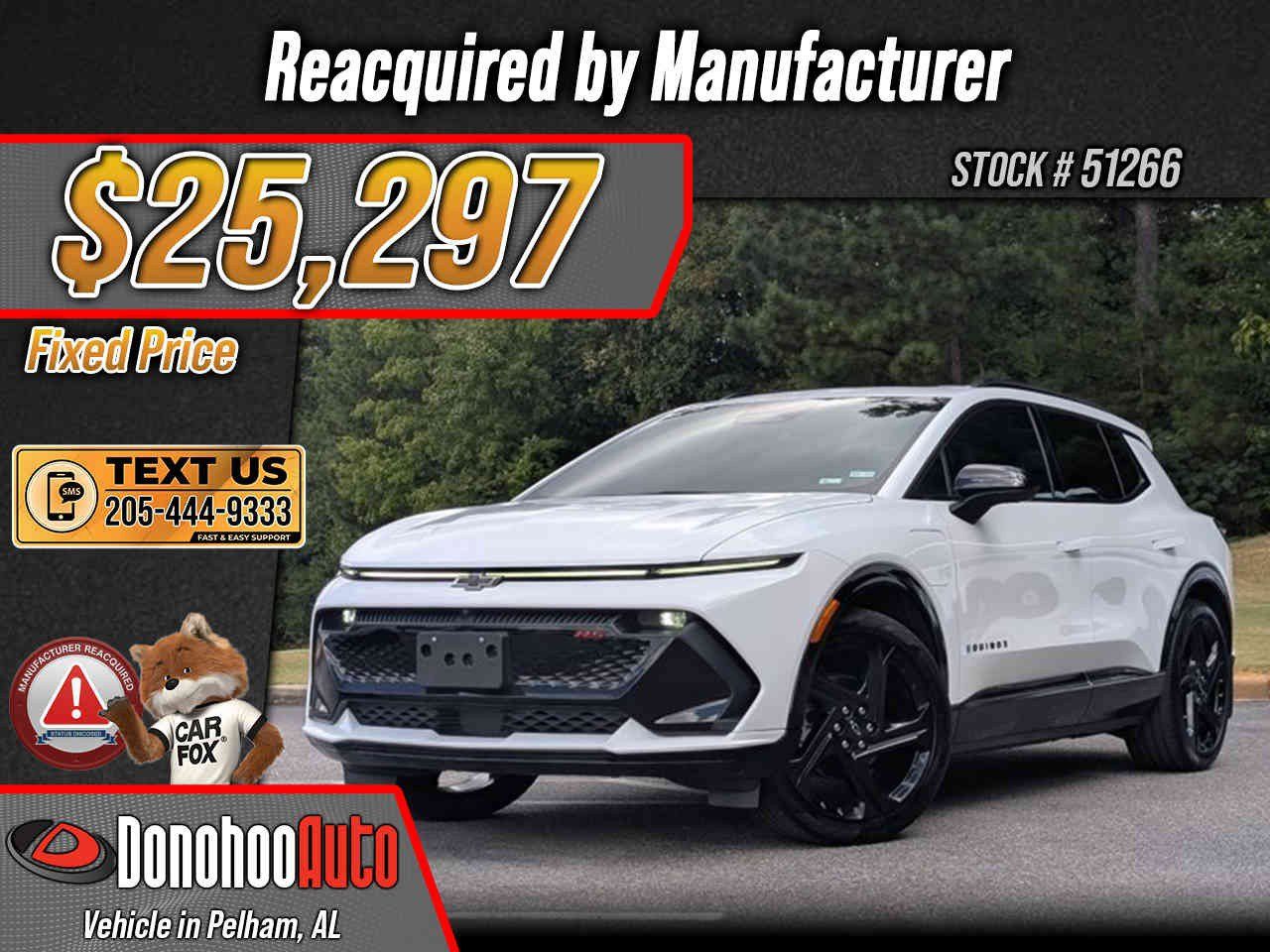 Used 2024 Chevrolet Equinox EV RS w/ LPO, Active Package FWD image 1