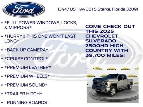 Used 2025 Chevrolet Silverado 2500 High Country w/ High Country Premium Package AWD/4WD image 10