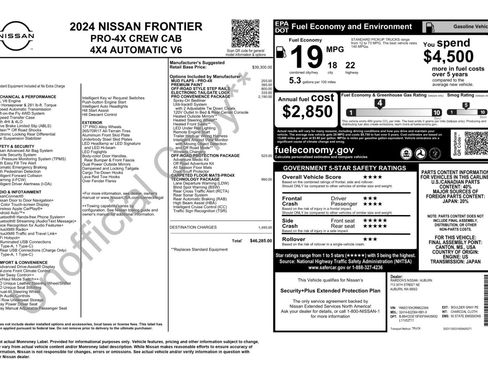 Used 2024 Nissan Frontier PRO-4X w/ Pro Convenience Package AWD/4WD image 54