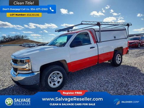 Used 2017 Chevrolet Silverado 1500 W/T w/ Chrome Bumper Package image 1
