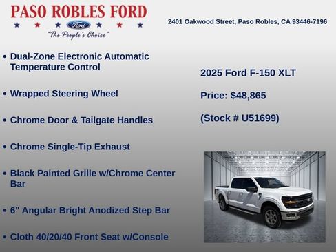 Used 2025 Ford F150 XLT w/ Equipment Group 301A Standard AWD/4WD image 12