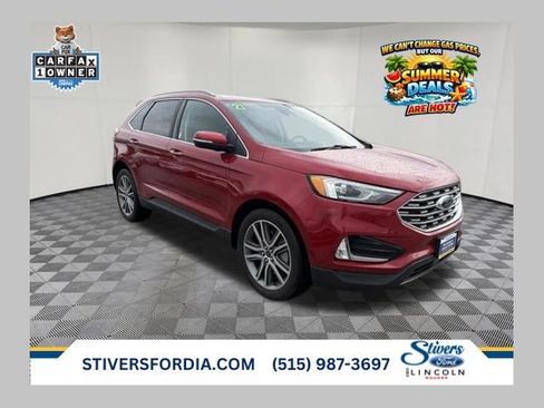 Certified 2021 Ford Edge Titanium w/ Class II Trailer Tow Package AWD/4WD image 1