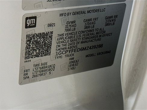 Used 2021 Chevrolet Silverado 1500 LT Trail Boss w/ Bed Protection Package image 39