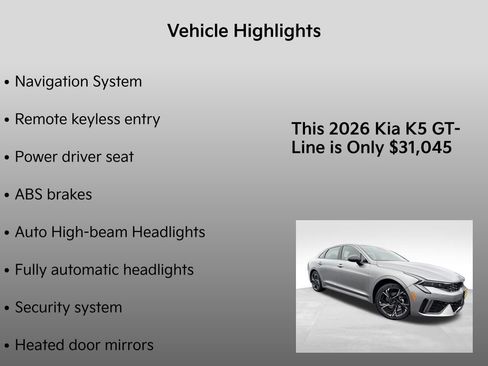 New 2026 Kia K5 GT-Line image 5