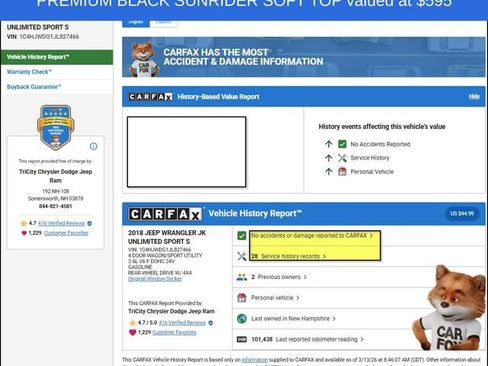 Used 2018 Jeep Wrangler Unlimited Sport S image 13