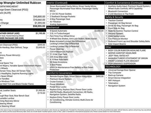 Used 2022 Jeep Wrangler Unlimited Rubicon w/ Cold Weather Group image 11