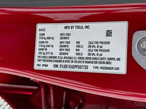 Used 2023 Tesla Model 3 Standard Range image 12