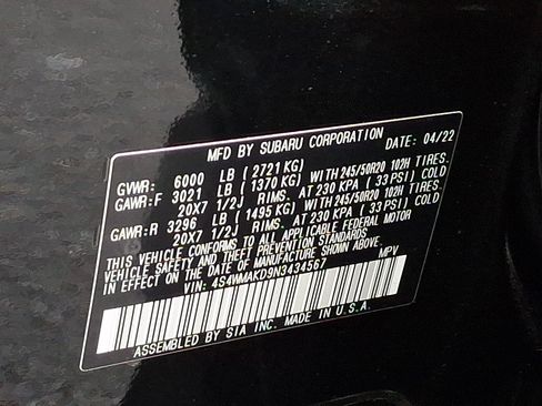Used 2022 Subaru Ascent Limited AWD/4WD image 26