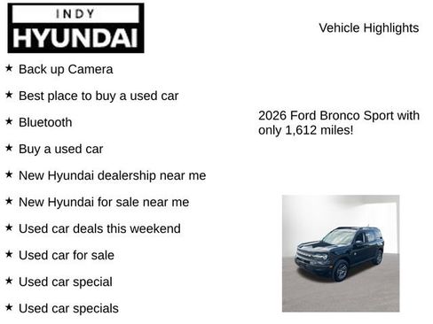 Used 2026 Ford Bronco Sport Big Bend AWD/4WD image 7
