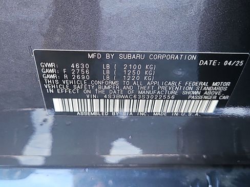 Certified 2025 Subaru Legacy Premium image 6