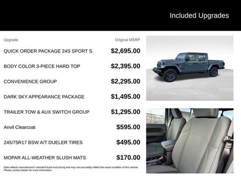 New 2026 Jeep Gladiator Sport AWD/4WD image 5