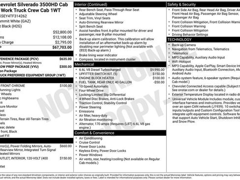 New 2026 Chevrolet Silverado 3500 W/T w/ WT Convenience Package AWD/4WD image 16