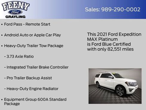 Used 2021 Ford Expedition Max Platinum AWD/4WD image 8