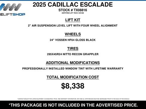 Used 2025 Cadillac Escalade Sport Platinum image 2