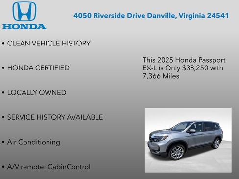 Used 2025 Honda Passport EX-L image 7