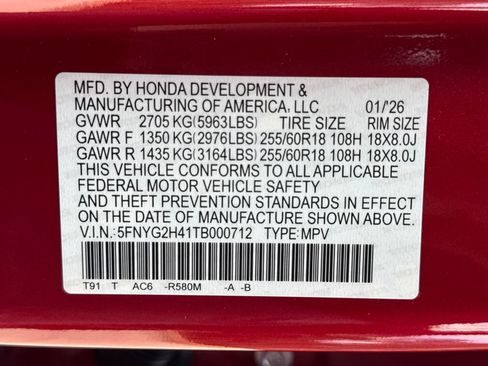New 2026 Honda Pilot EX-L image 30