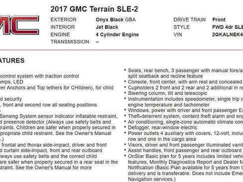 Used 2017 GMC Terrain SLE w/ Nightfall Package FWD image 19